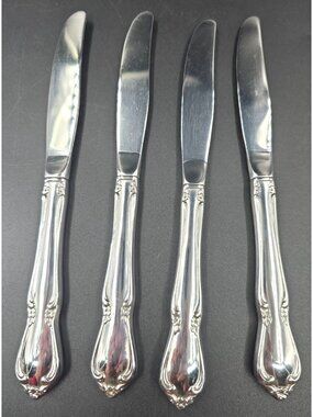 Oneida Oneidacraft Deluxe Chateau 4 Knives Replacements Stainless Steel Knife